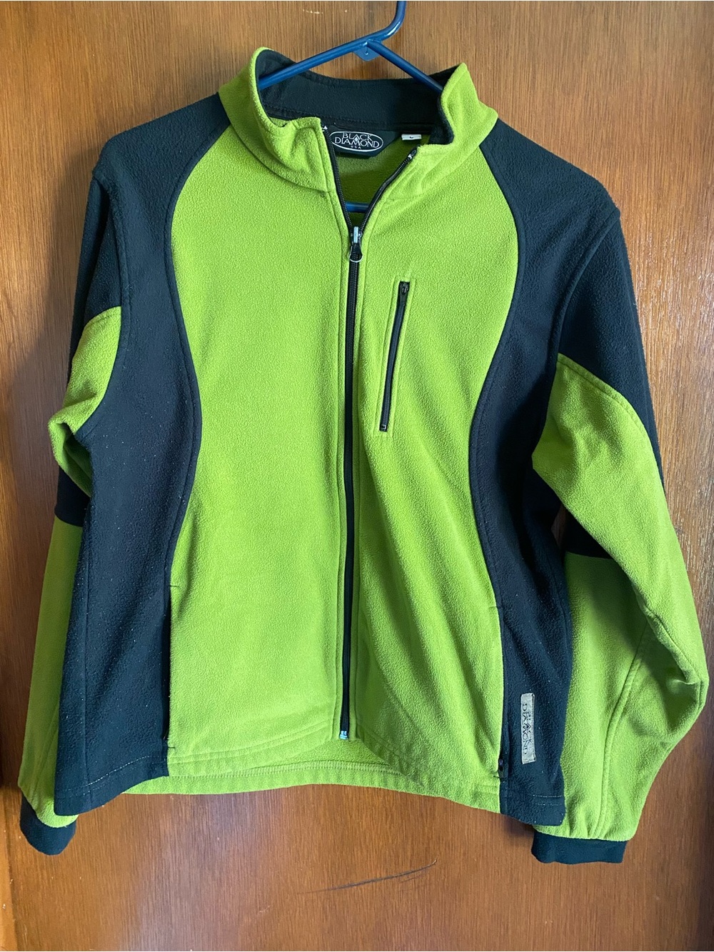 Black Diamond Olive Green and Black Fleece Jacket